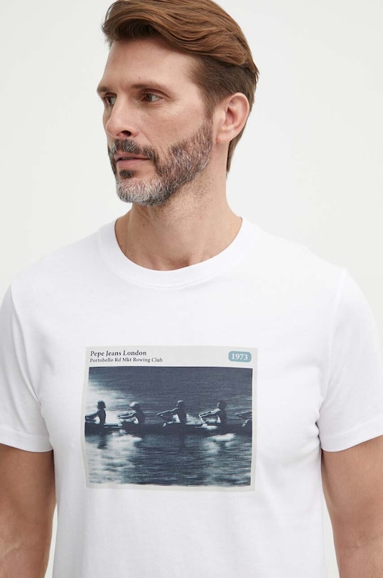 Pepe Jeans t-shirt bawełniany CIEL biały PM509372