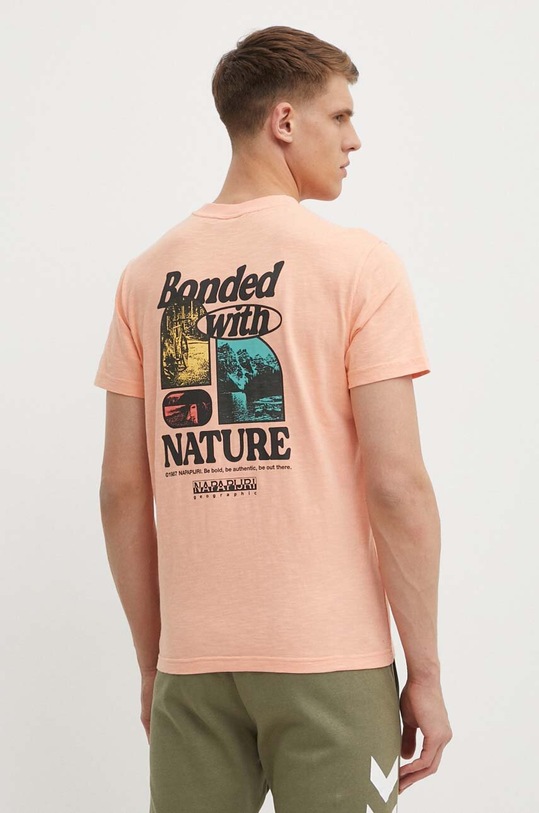 Odzież Napapijri t-shirt bawełniany S-Martre NP0A4HQBP1I1 różowy