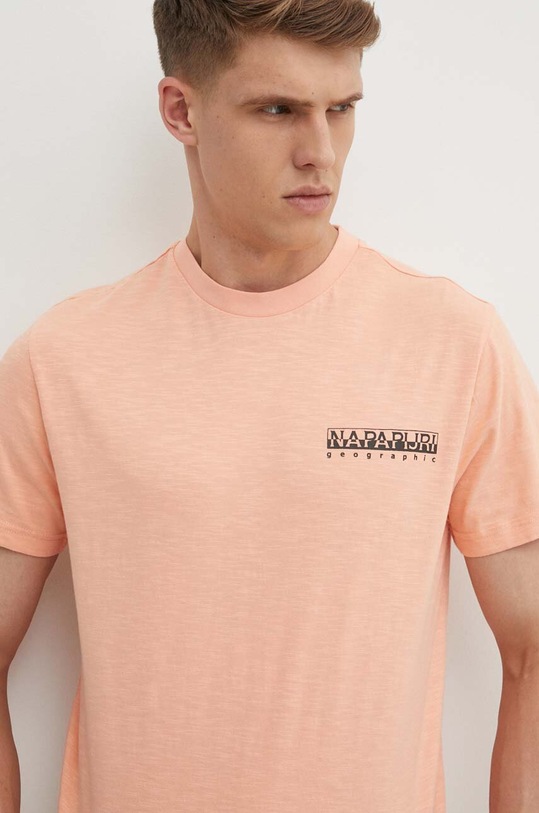 Napapijri t-shirt bawełniany S-Martre różowy NP0A4HQBP1I1