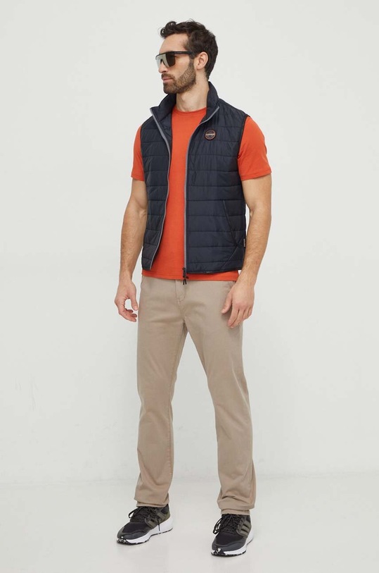 Napapijri t-shirt bawełniany Salis NP0A4H8DA621 pomarańczowy SS24