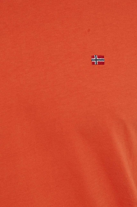 Napapijri t-shirt bawełniany Salis NP0A4H8DA621 pomarańczowy