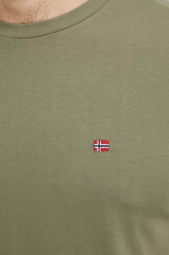 Napapijri t-shirt bawełniany Salis NP0A4H8DGAE1 zielony