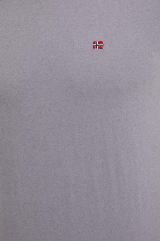 Napapijri t-shirt bawełniany Salis szary NP0A4H8DH581