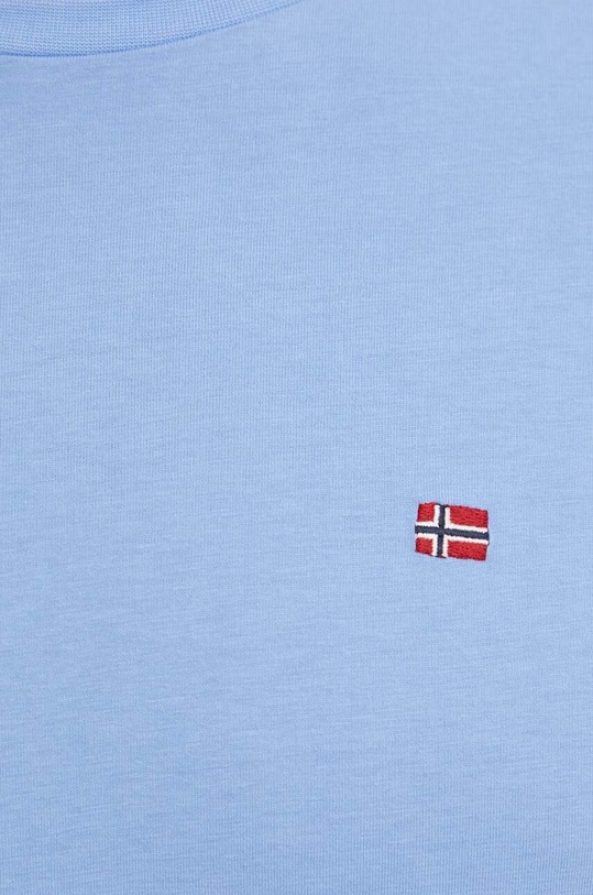 Napapijri t-shirt bawełniany Salis NP0A4H8DI001 niebieski