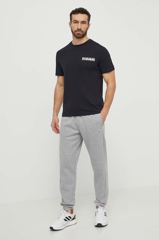 Bavlněné tričko Napapijri S-Tahi NP0A4HQA0411 černá SS24