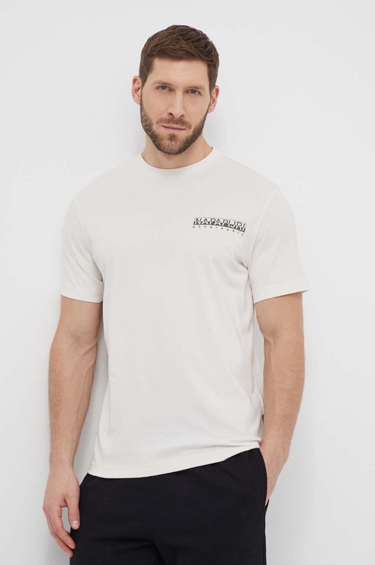 Oblečení Bavlněné tričko Napapijri S-Gouin NP0A4HTQN1A1 béžová