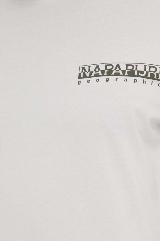 Bavlněné tričko Napapijri S-Gouin NP0A4HTQN1A1 béžová