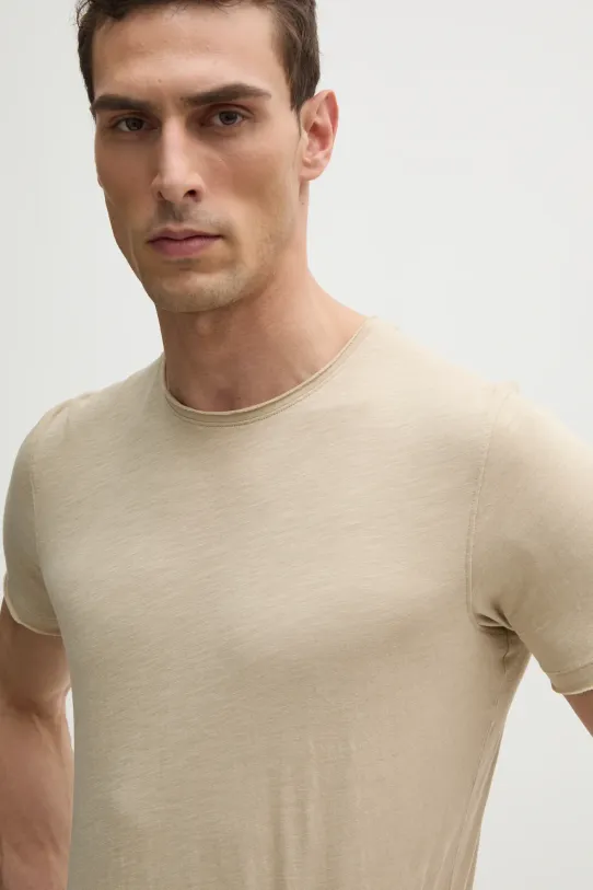 Sisley t-shirt in cotone beige 3WF0S101K