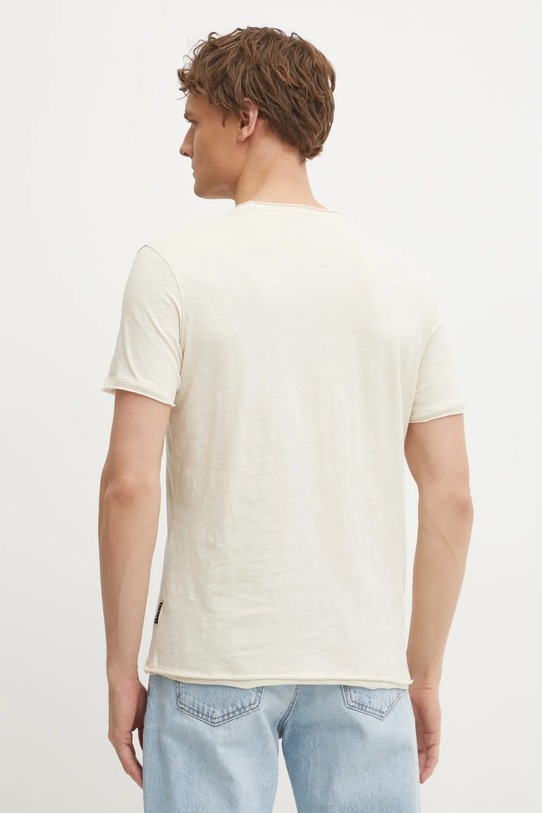 Îmbrăcăminte Sisley tricou din bumbac 3WF0S101K bej