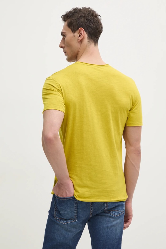 Îmbrăcăminte Sisley tricou din bumbac 3WF0S101K verde