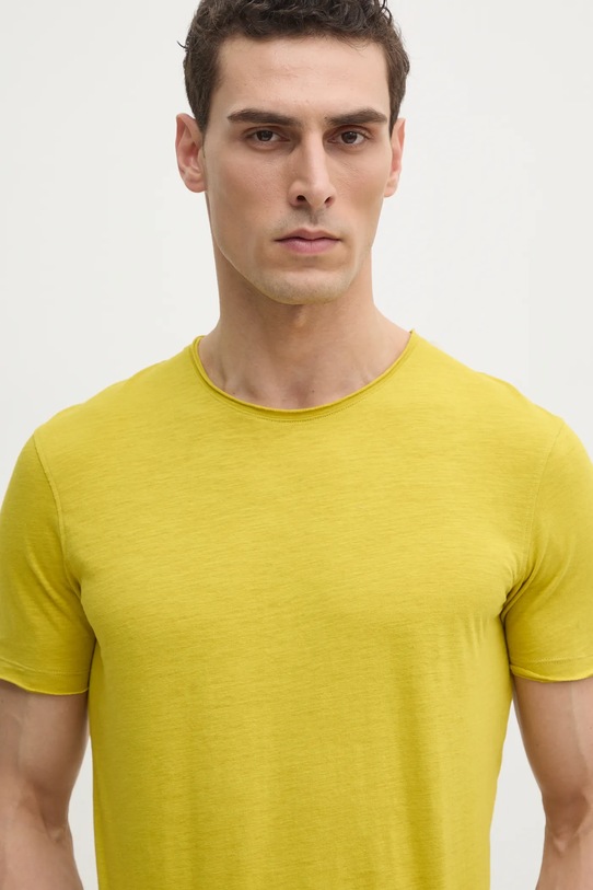 Sisley tricou din bumbac verde 3WF0S101K