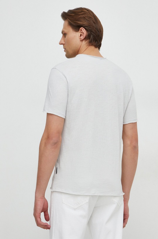 Odzież Sisley t-shirt bawełniany 3WF0S1009 szary
