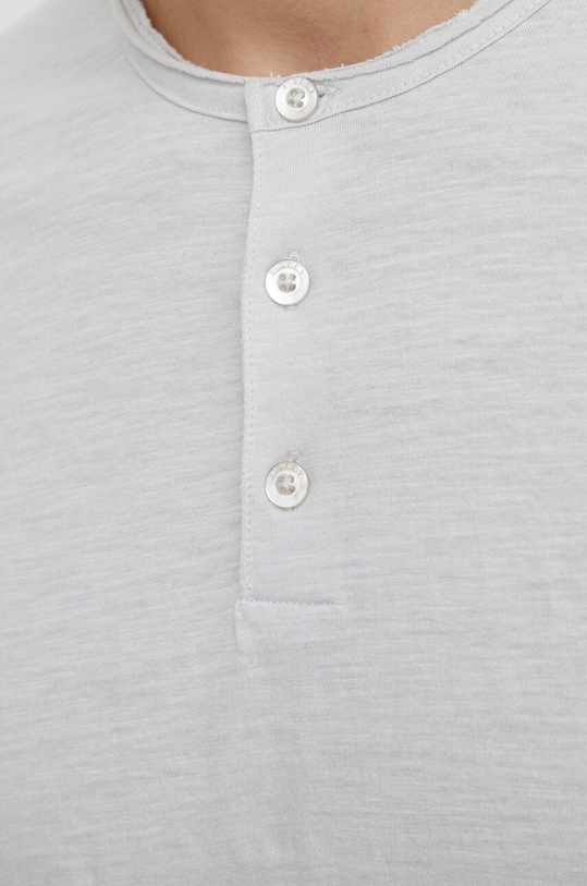 Sisley t-shirt bawełniany 3WF0S1009 szary