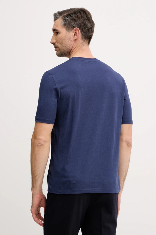 Odjeća Pamučna majica Sisley 3I1XS101J mornarsko plava