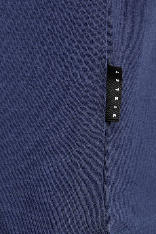 Pamučna majica Sisley 3I1XS101J mornarsko plava