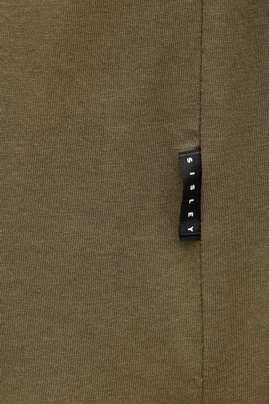 Pamučna majica Sisley 3I1XS101J zelena