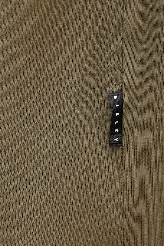 Pamučna majica Sisley 3I1XS101J zelena