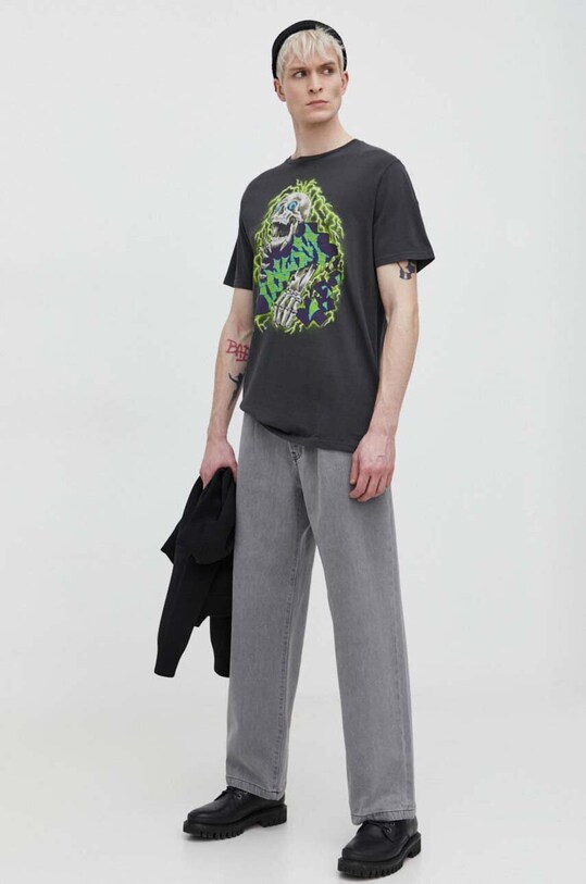 Volcom tricou din bumbac A5212402 gri SS24