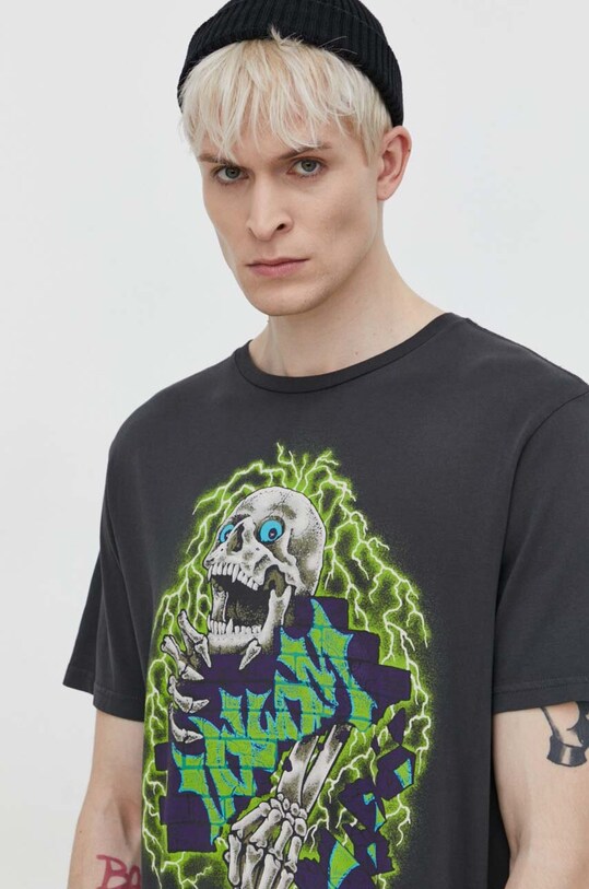 Volcom tricou din bumbac gri A5212402