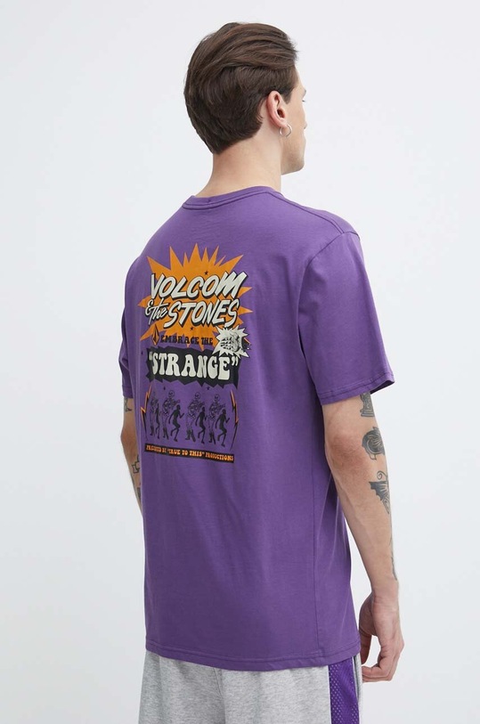 Odzież Volcom t-shirt bawełniany A3512414 fioletowy