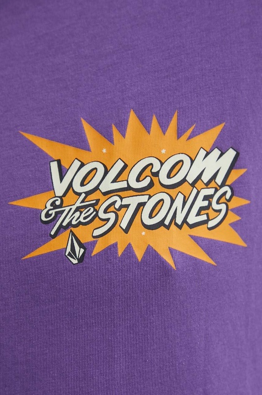 Volcom t-shirt bawełniany A3512414 fioletowy