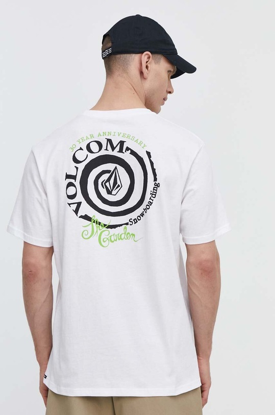 Odzież Volcom t-shirt bawełniany A3512450 biały
