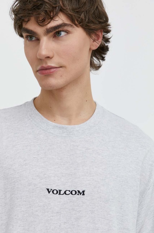 Bavlnené tričko Volcom sivá A4312410