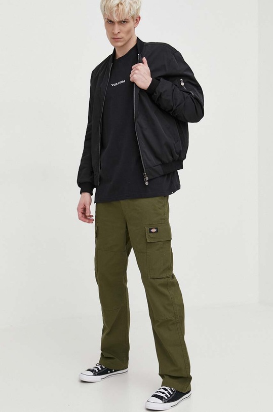 Volcom t-shirt bawełniany A4312410 czarny SS24