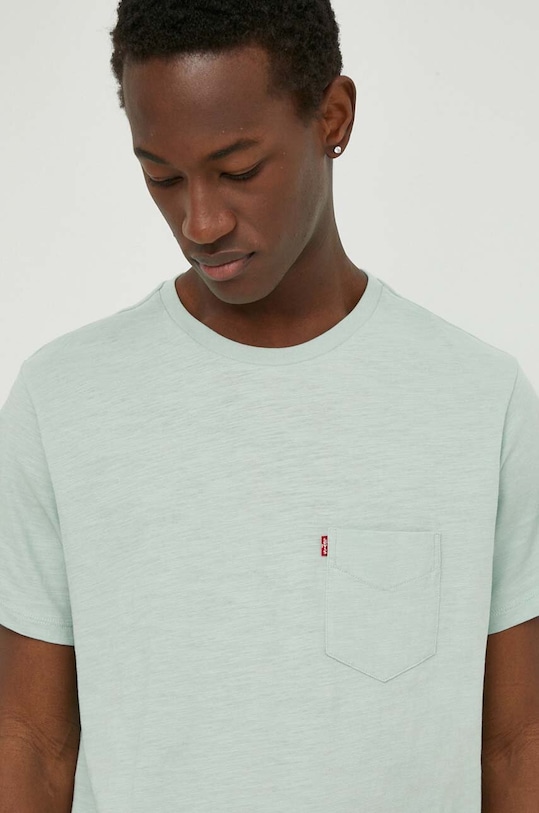 Levi's pamut póló zöld 19342