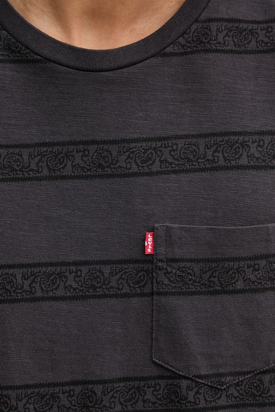 Levi's t-shirt męski bawełniany SS CLASSIC POCKET TEE 19342 czarny