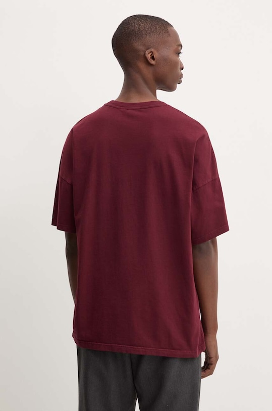 Oblečenie Bavlnené tričko American Vintage MFIZ02AE24 burgundské