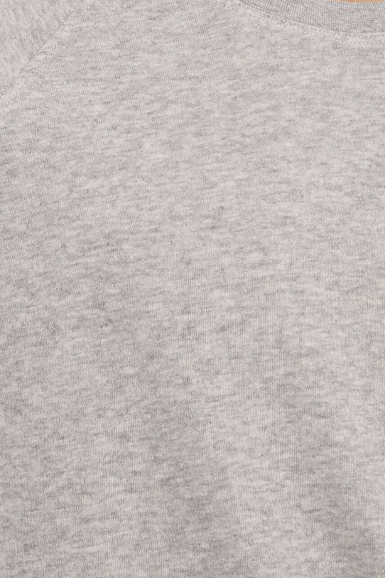 Pamučna majica American Vintage ML COL ROND T-SHIRT MRUZ02AE24 siva