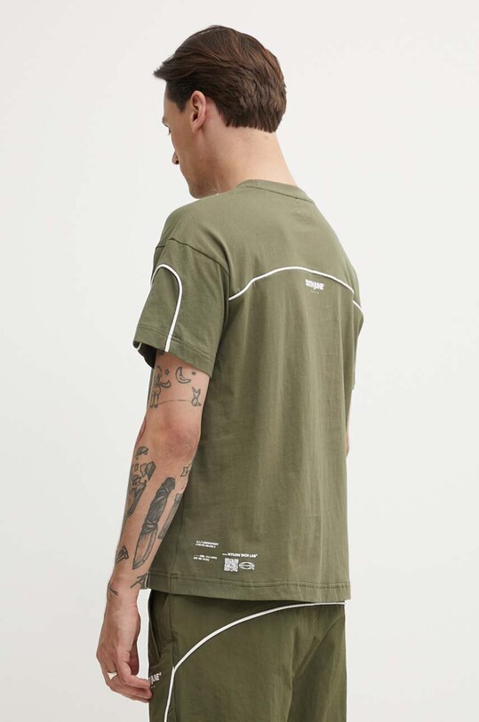 Odzież Sixth June t-shirt bawełniany 25107 zielony