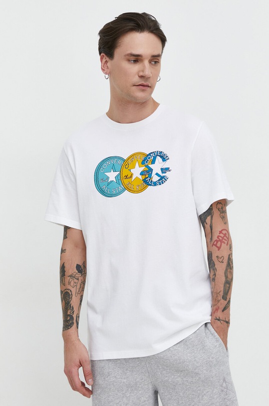 Converse tricou din bumbac bej 10025973.A02