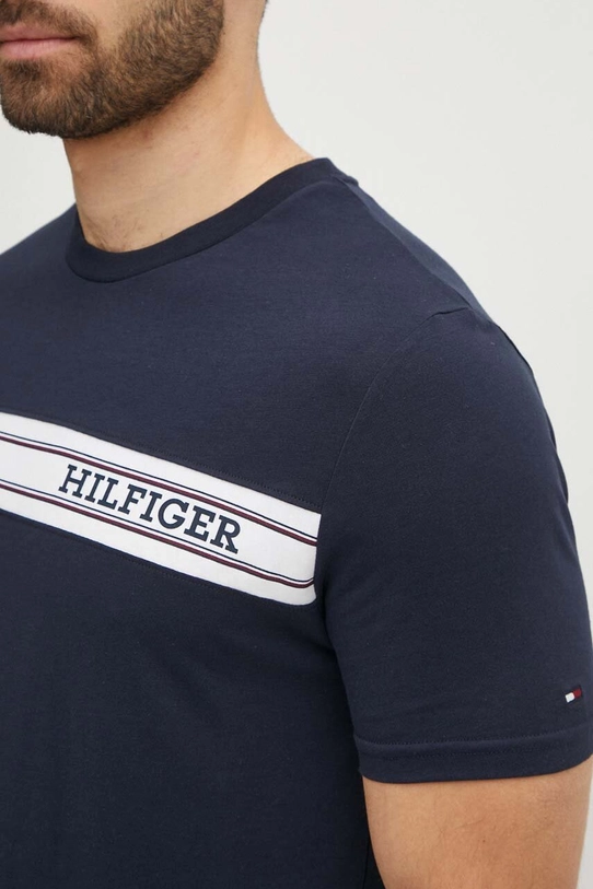 Tommy Hilfiger tricou din bumbac bleumarin UM0UM03196