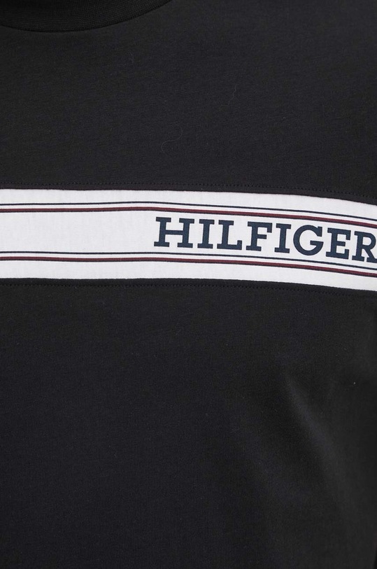 Tommy Hilfiger t-shirt bawełniany czarny UM0UM03196