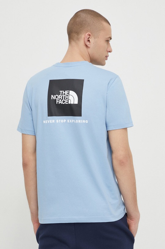 Odzież The North Face t-shirt bawełniany NF0A87NPQEO1 niebieski
