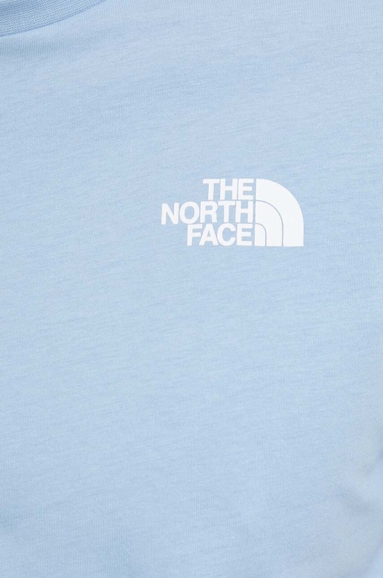 The North Face t-shirt bawełniany NF0A87NPQEO1 niebieski