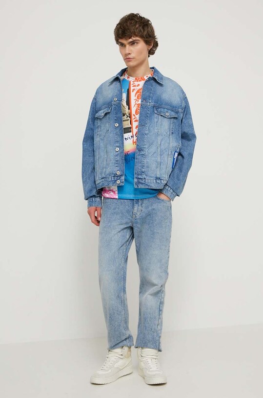 Desigual tricou din bumbac 24SMTK26 multicolor SS24