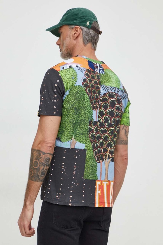 Ρούχα Βαμβακερό μπλουζάκι Desigual 24SMTK21 πολύχρωμο