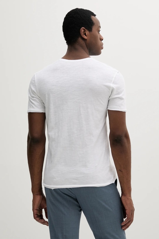 Îmbrăcăminte Sisley tricou din bumbac 3WF0S4001 alb