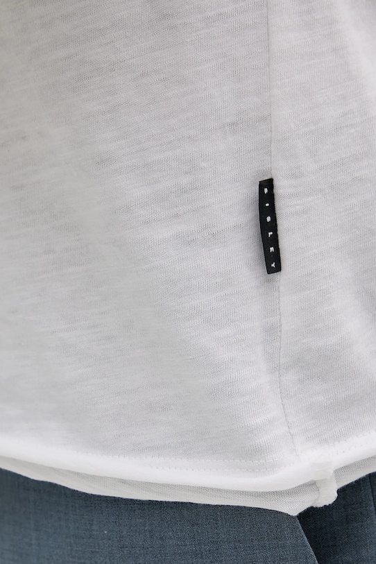 Sisley tricou din bumbac alb 3WF0S4001