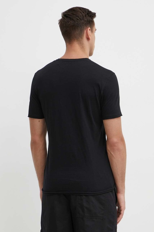Odzież Sisley t-shirt bawełniany 3WF0S4001 czarny