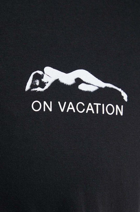 Bavlněné tričko Sisley 3I1XS103J černá