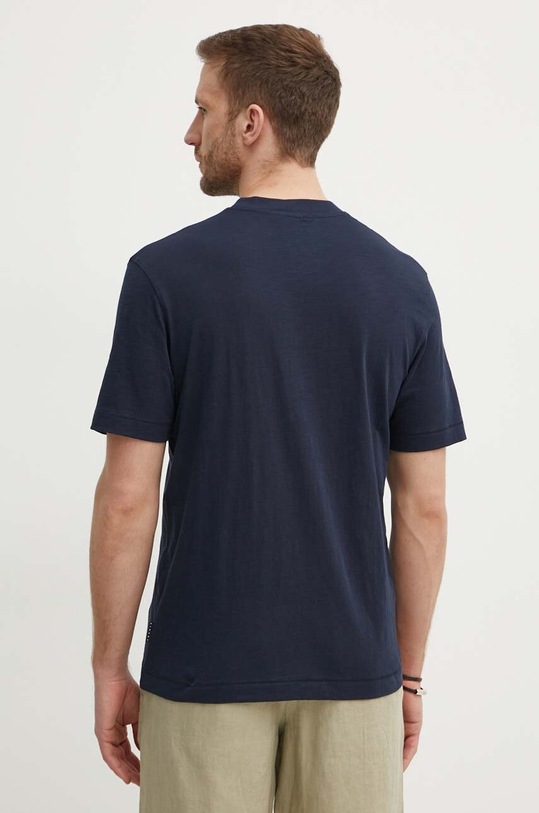 Odzież Sisley t-shirt bawełniany 3WF0S103M granatowy