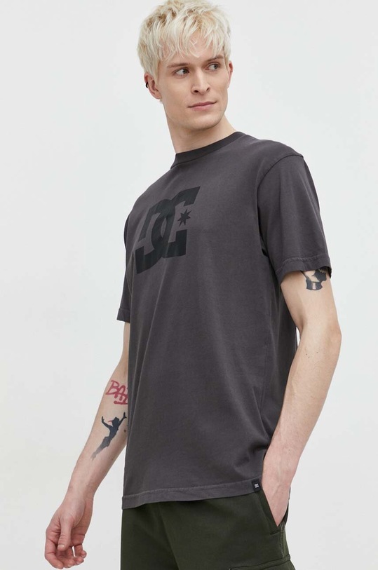 Bavlněné tričko DC Star kulatý hnědá ADYZT05374