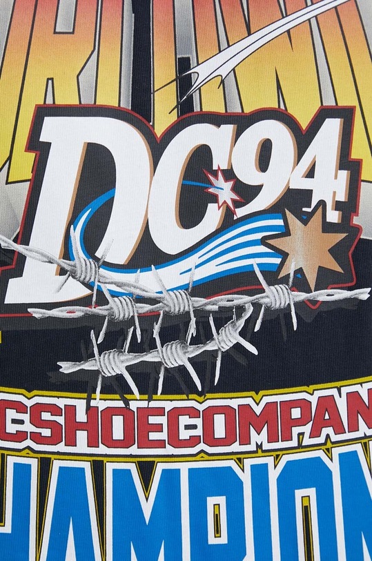 DC t-shirt bawełniany The Champs ADYZT05343 czarny