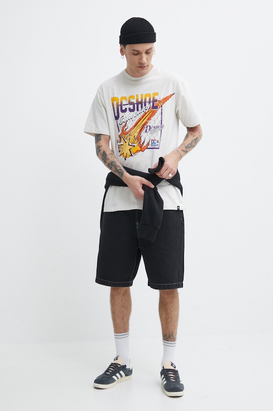 Хлопковая футболка DC Showtime ADYZT05344 бежевый SS24