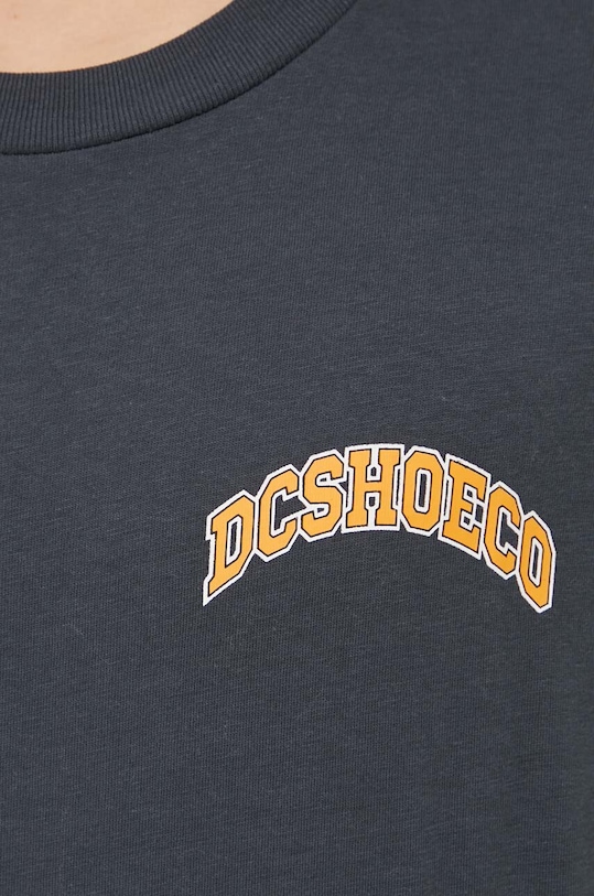 DC t-shirt bawełniany szary ADYZT05363