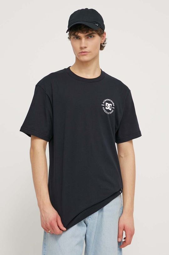 DC tricou din bumbac print negru ADYZT05375